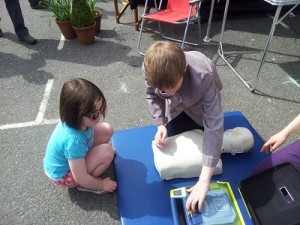 AED with James